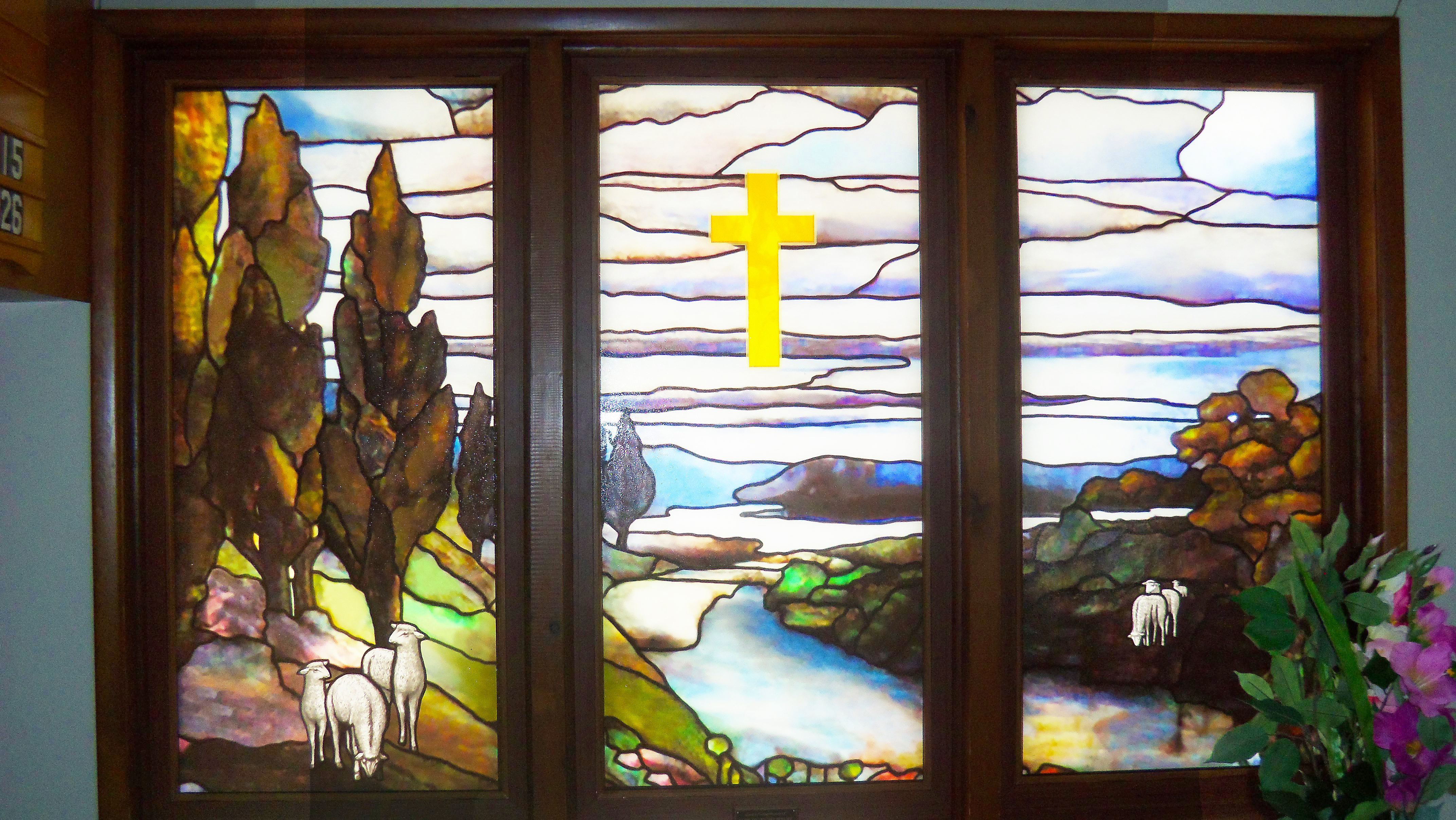 Installed Geometric Panel at Spring Hill Baptist Church