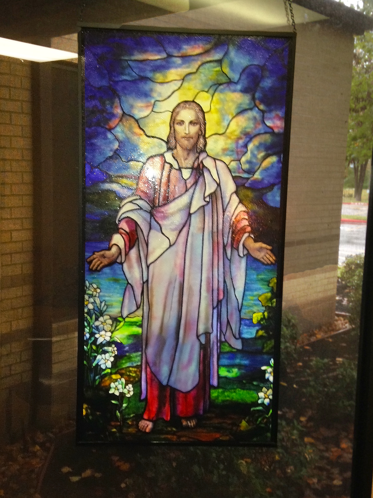 Installed Geometric Panel at Spring Hill Baptist Church