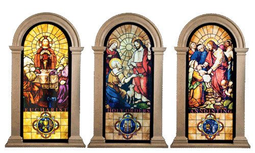 led light panels for stained glass